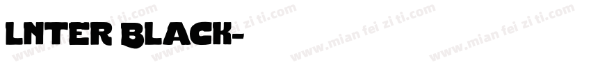 lnter Black字体转换